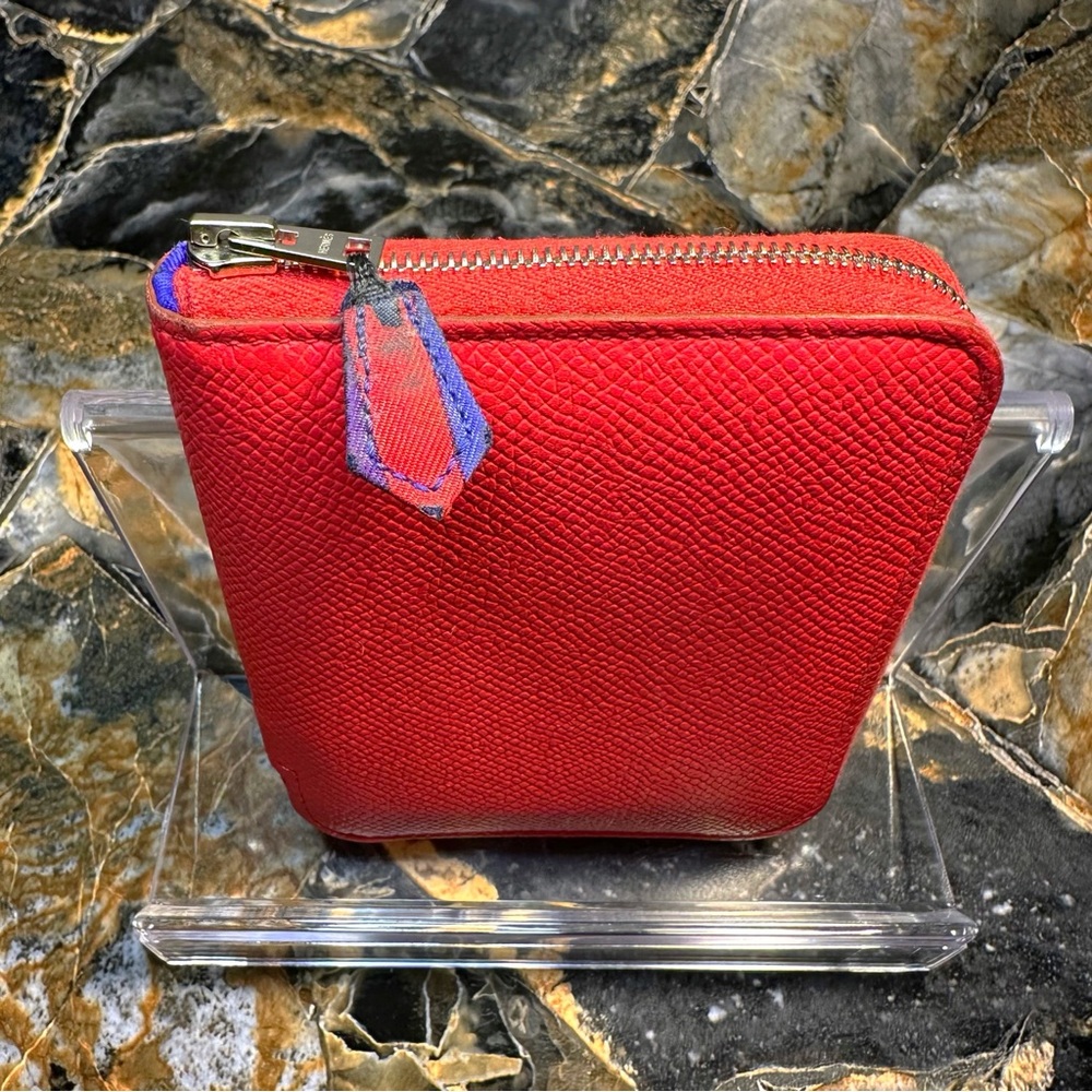 Hermes Red Leather Women’s Wallet - Picture 4 of 12